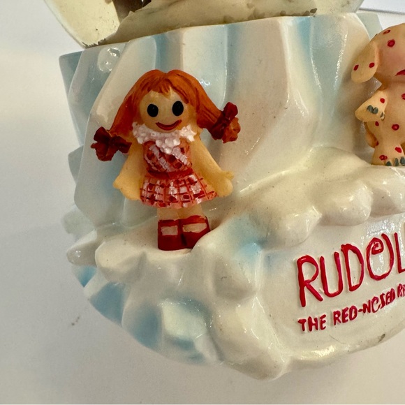 NWT. Rudolph snow globe bank. 2003 Rudolph The Red-Nosed Reindeer Snow Globe - Picture 5 of 15